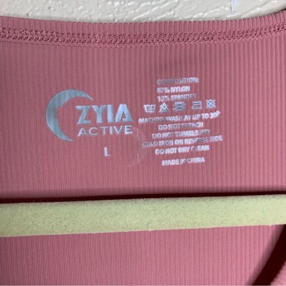 Zyia active poppy premium ribbed tank top mauve pink - Picture 4 of 6